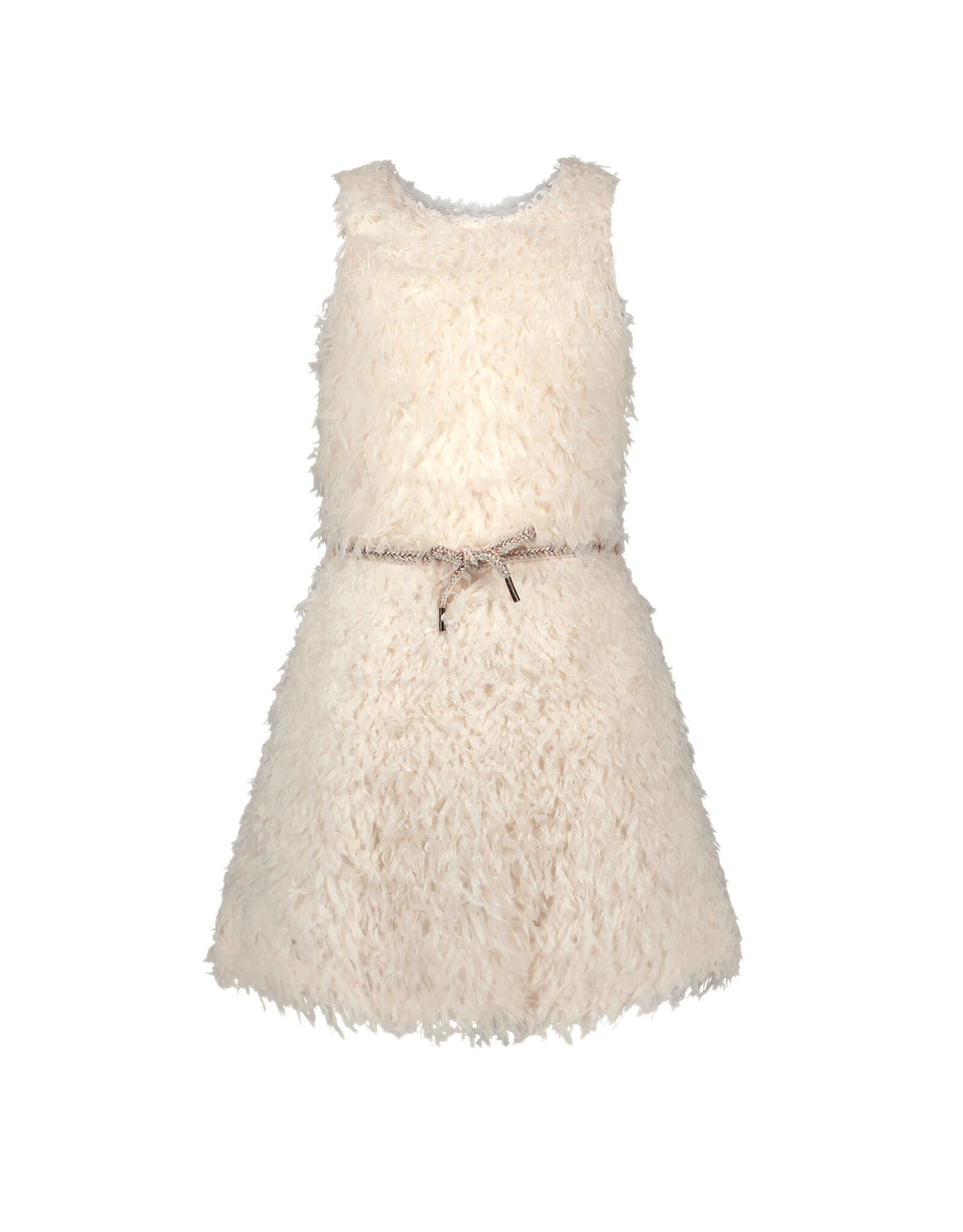 Like Flo Flo girls feather dress Off white