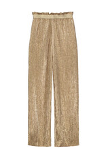 Like Flo Flo girls plisse metallic pants with elastic wb Soft gold