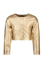 Like Flo Flo girls PU leather jacket Gold