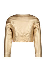 Like Flo Flo girls PU leather jacket Gold