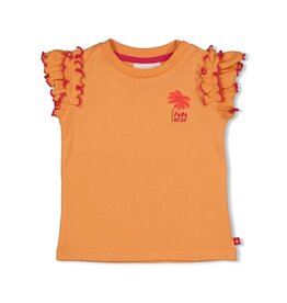 Feetje T-shirt ruches - Samba Shake Oranje