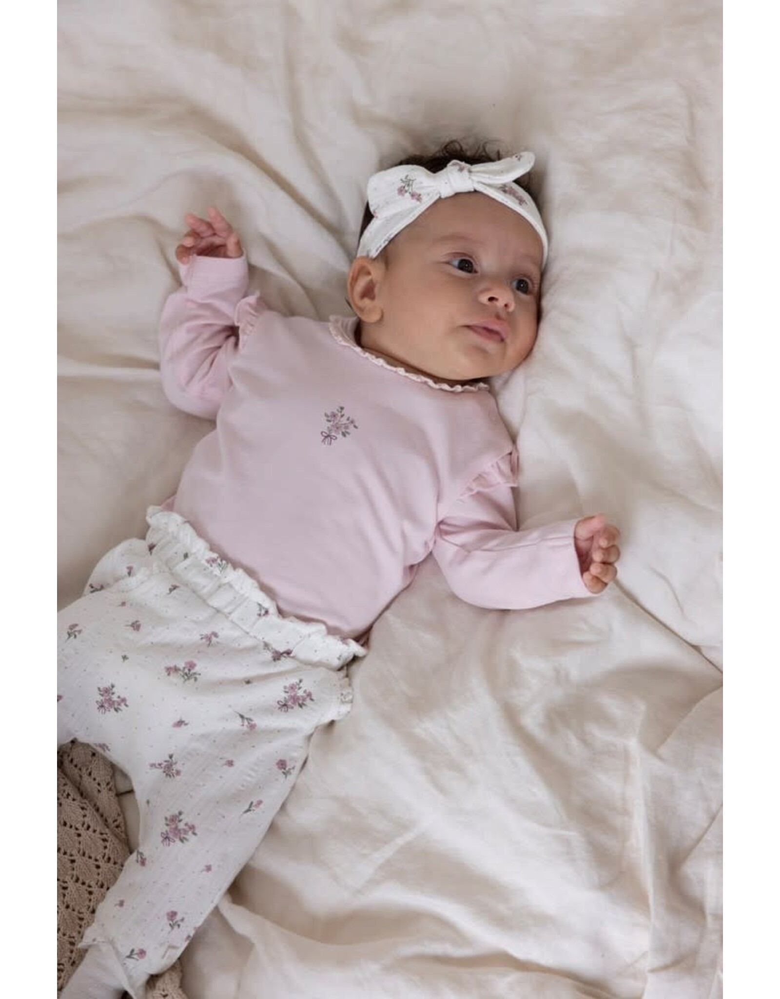Feetje Broek AOP - Blossom Offwhite