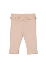 Feetje Legging pointelle - Flower Field Roze