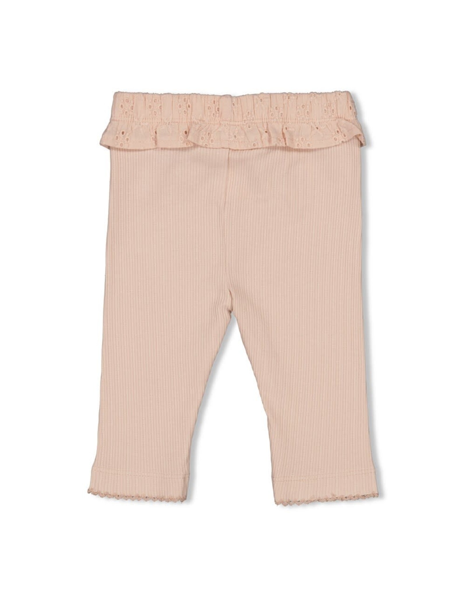 Feetje Legging pointelle - Flower Field Roze