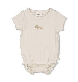 Feetje Romper k/m pointelle rib - Starfish Wishes Offwhite