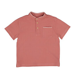 Mayoral Polo s/s mao neck  Guava