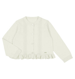 Mayoral Knit cardigan    Natural mini