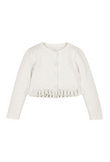 Mayoral Braid knit cardigan Natural