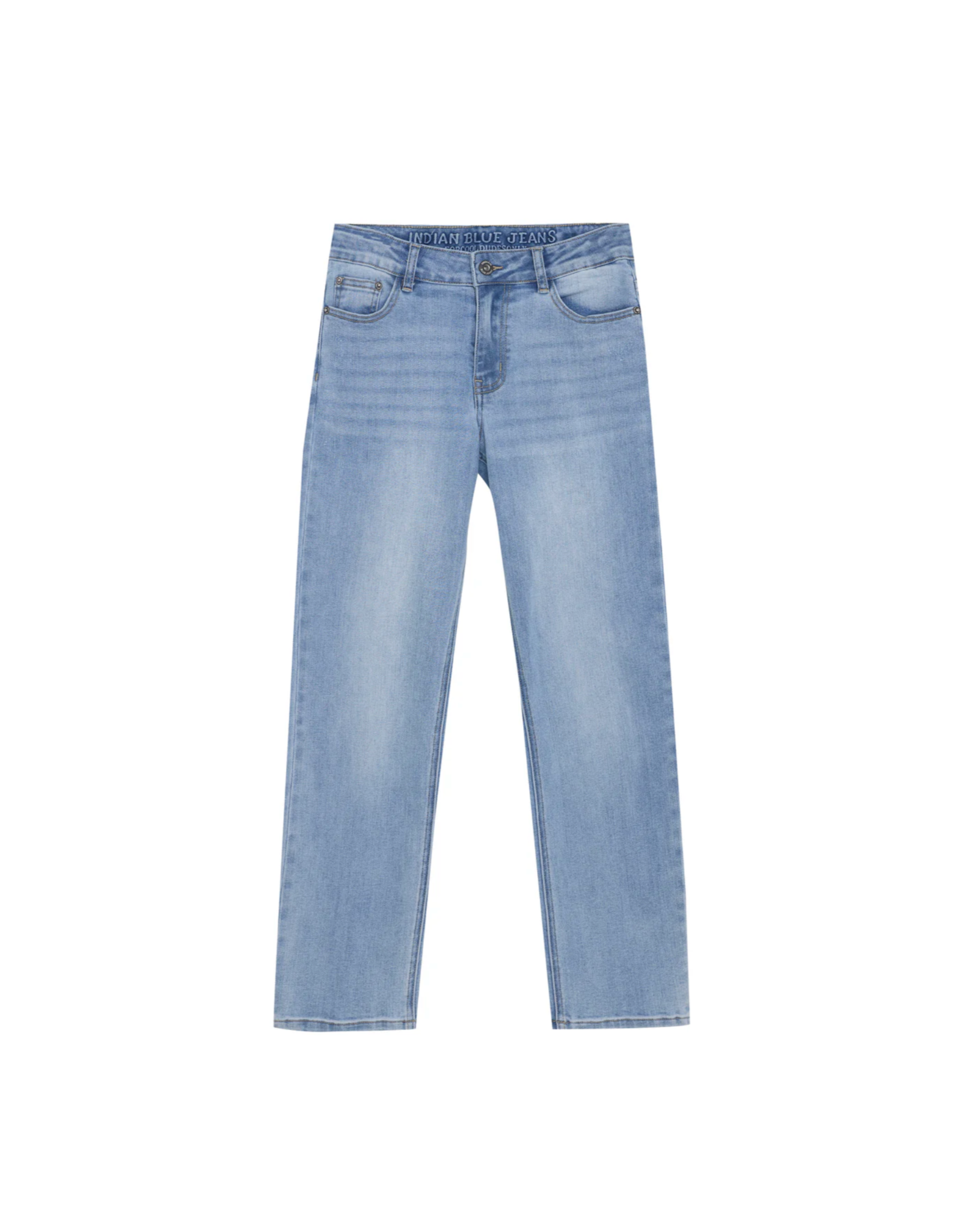 Indian Blue Jeans 2650 Wide Loose Used Jeans Light Denim Blue Z25