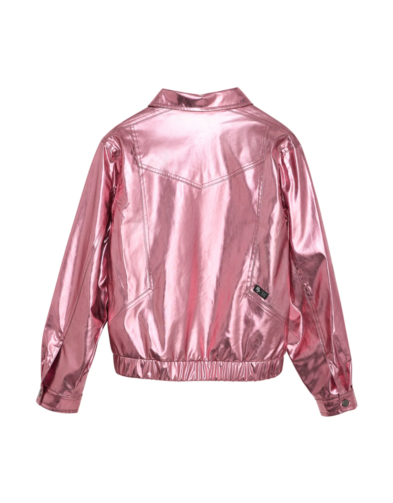 Indian Blue Jeans Metallic Biker Jacket Moonlite Mauve