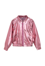 Indian Blue Jeans Metallic Biker Jacket Moonlite Mauve