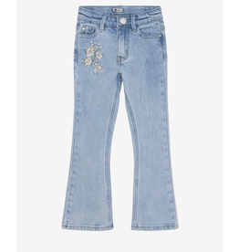 Daily7 2400 Flared Embroderie Jeans Medium Denim Z25