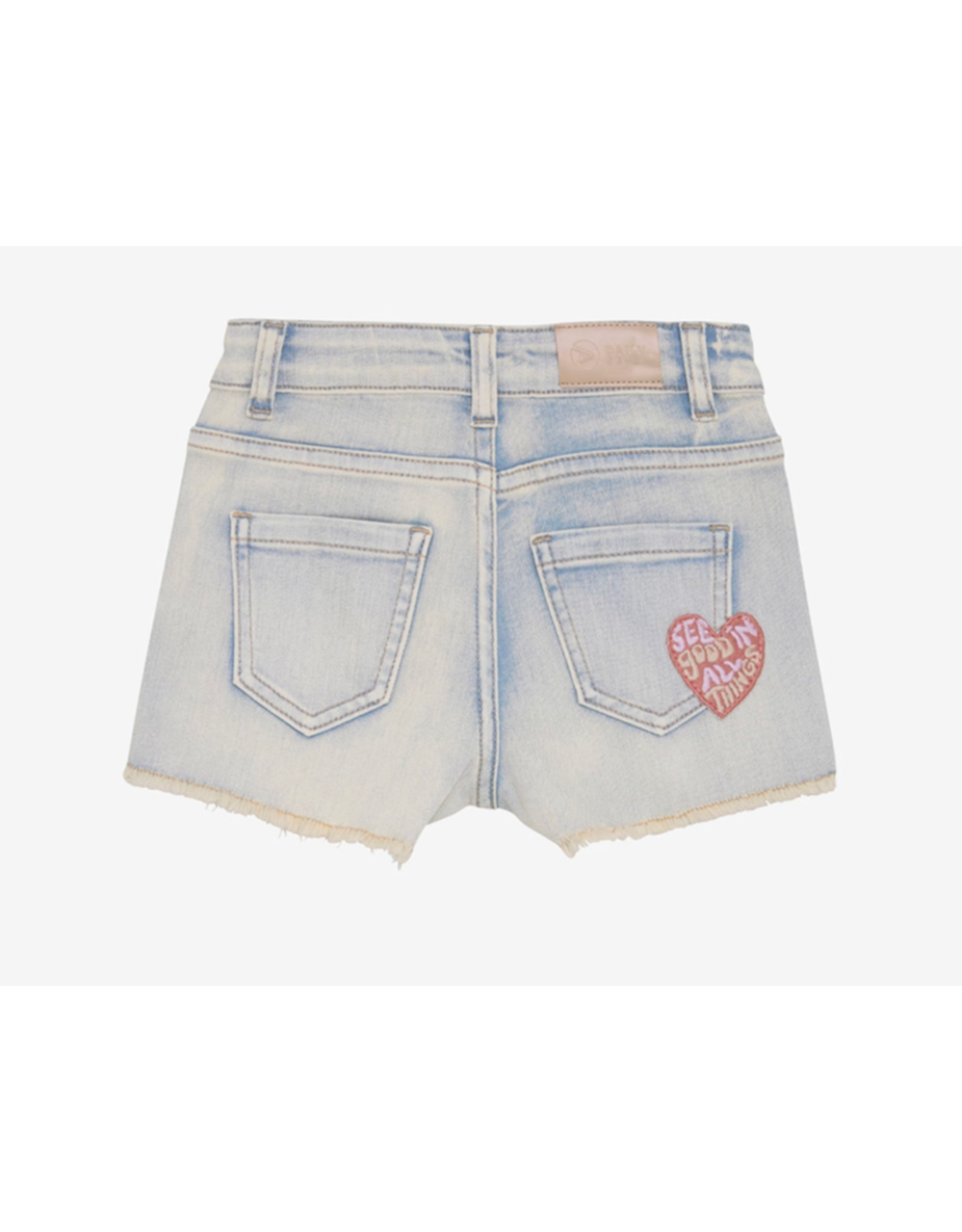Daily7 Denim Shorts Patch Used Light Denim