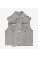 Daily7 Denim Sleeveless Jacket Light Grey Denim Z25