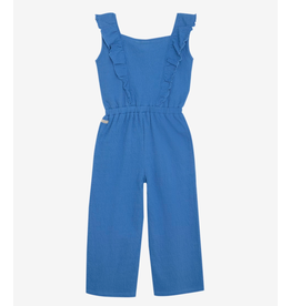 Daily7 Jumpuit Ruffle Dusty Royal Blue