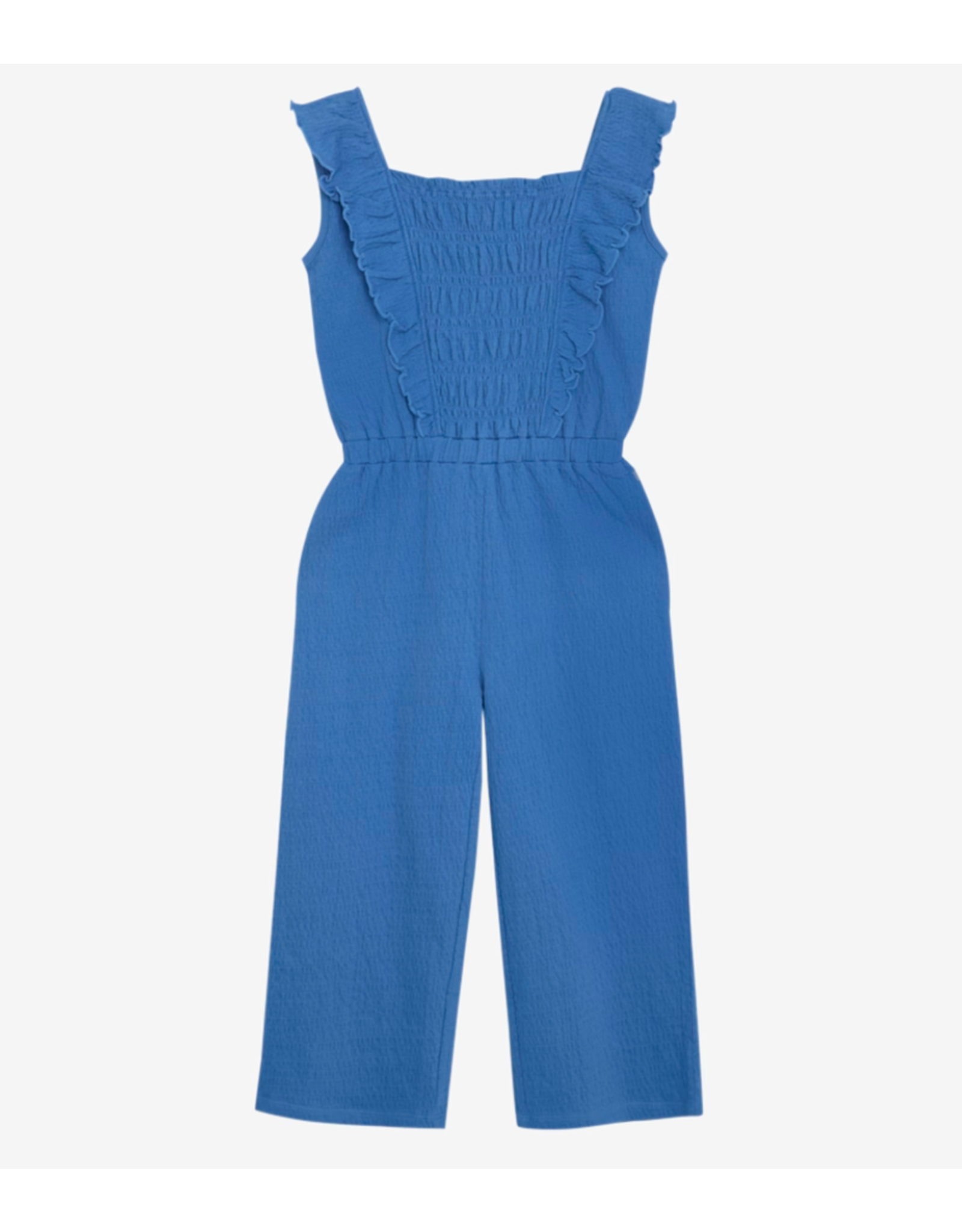 Daily7 Jumpuit Ruffle Dusty Royal Blue