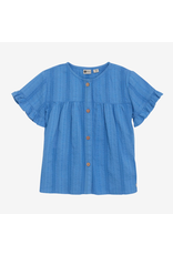 Daily7 Ruffle Shirt Dusty Royal Blue