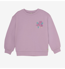 Daily7 Sweater Flower Backprint Dusty Lilac