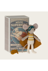 Maileg Super hero mouse, Little brother in matchbox