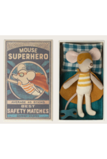 Maileg Super hero mouse, Little brother in matchbox