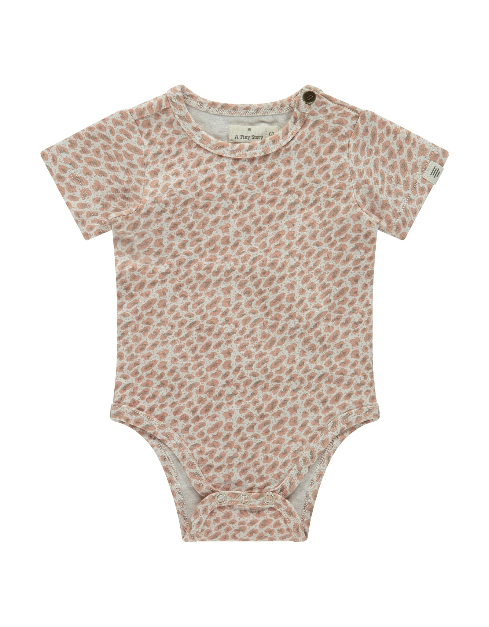 A Tiny Story baby romper shortsleeve dusty coral HS