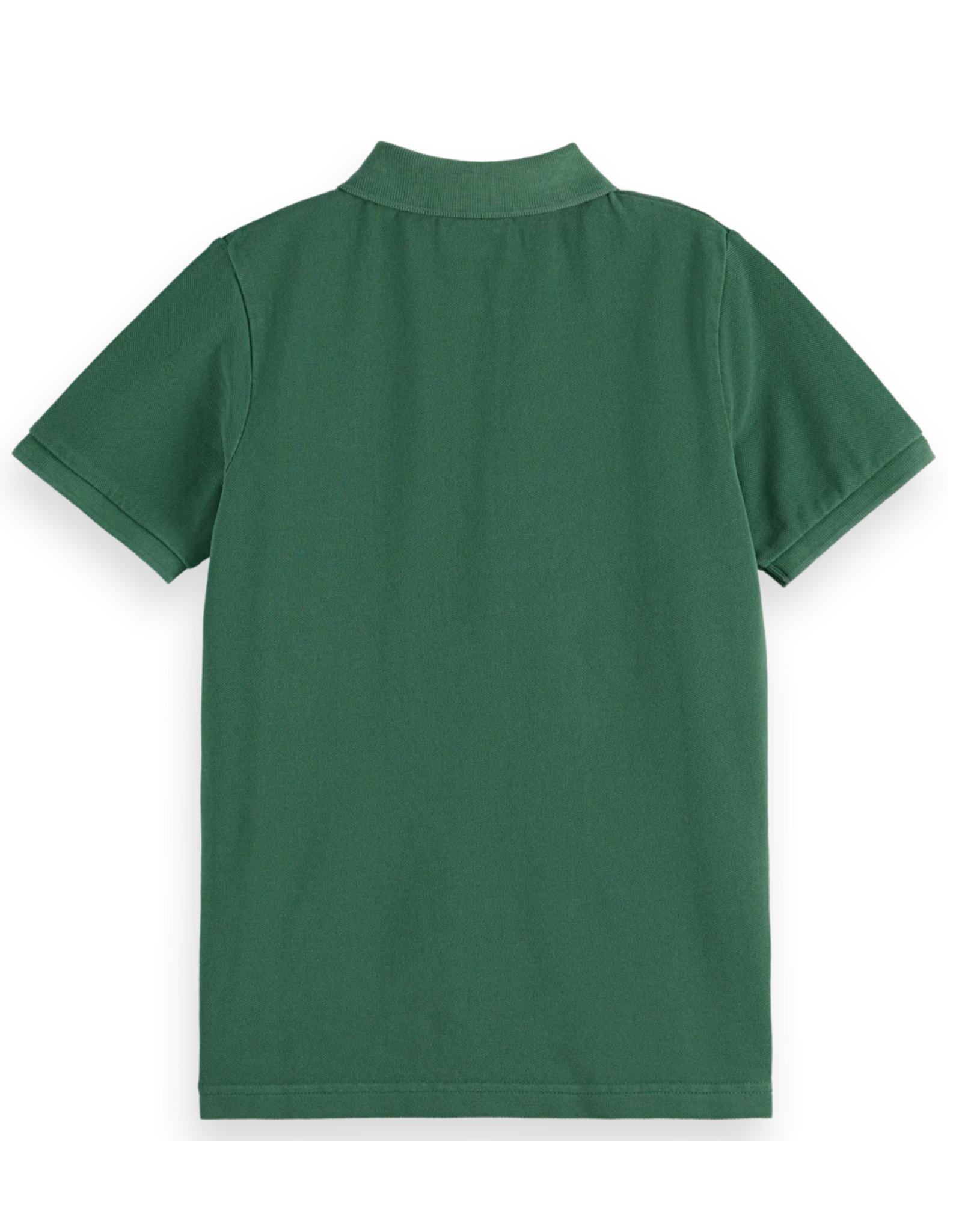 Scotch & Soda Garment-dyed pique polo DARK GREEN