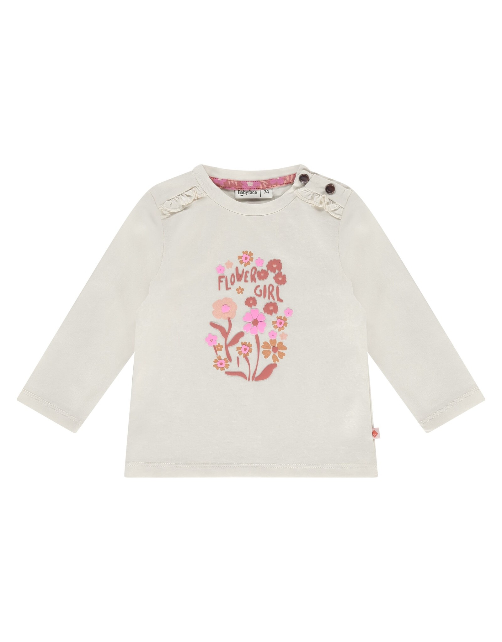 BABYFACE baby girls t-shirt long sleeve creme z25
