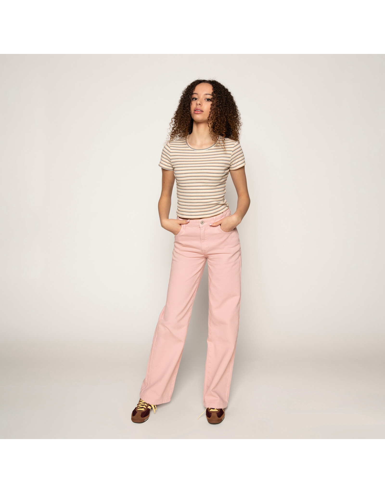 FRANKIE&LIBERTY Rozy Tee STRIPES BLACK WHITE