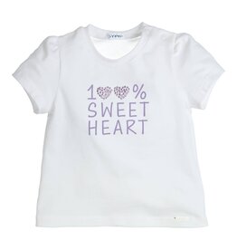 Gymp T-shirt Aerobic 100% sweetheart White