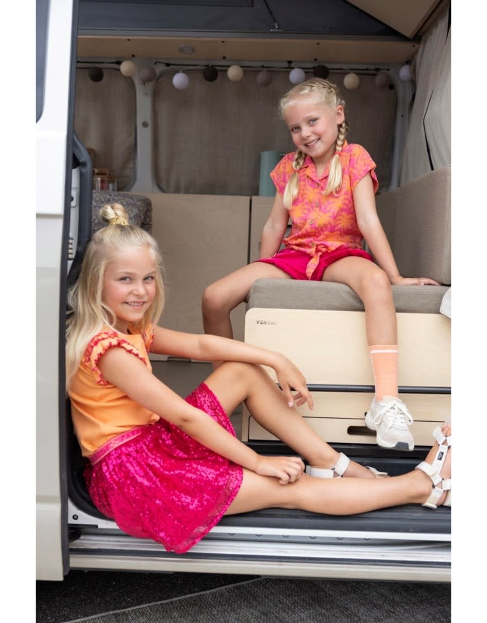 Jubel Short ruches - Samba Shake Fuchsia