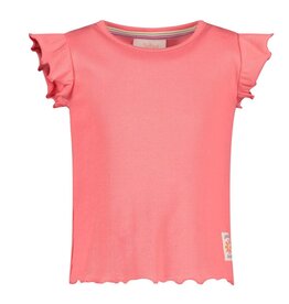 Jubel T-shirt rib - Picknick Perfect Koraal