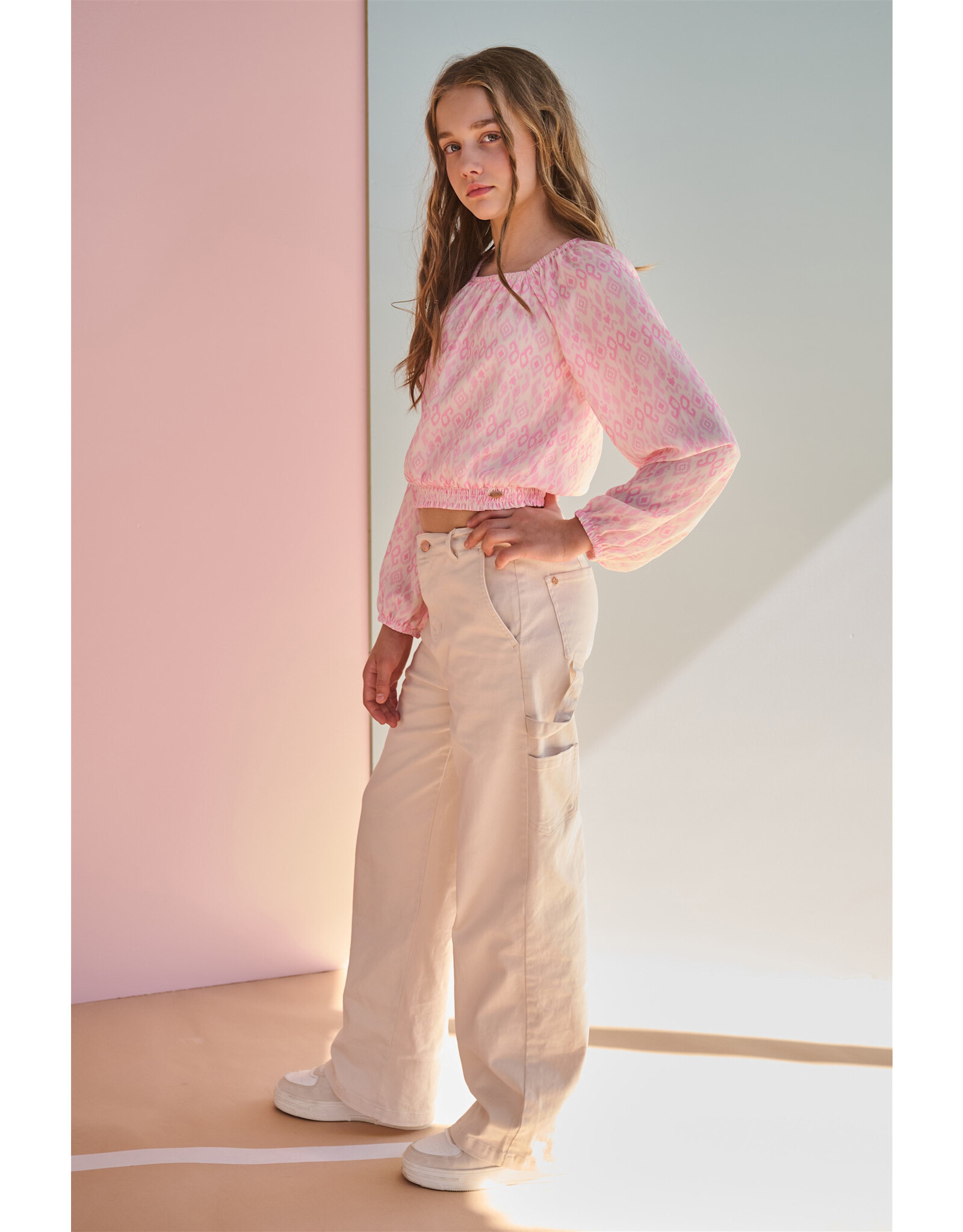 Nobell Suca Stretch Twill Carpenter Pants Pearled Ivory