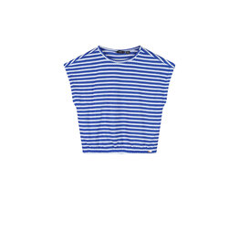 Nobell Kawai Fancy Striped Jersey Top Nautical Blue