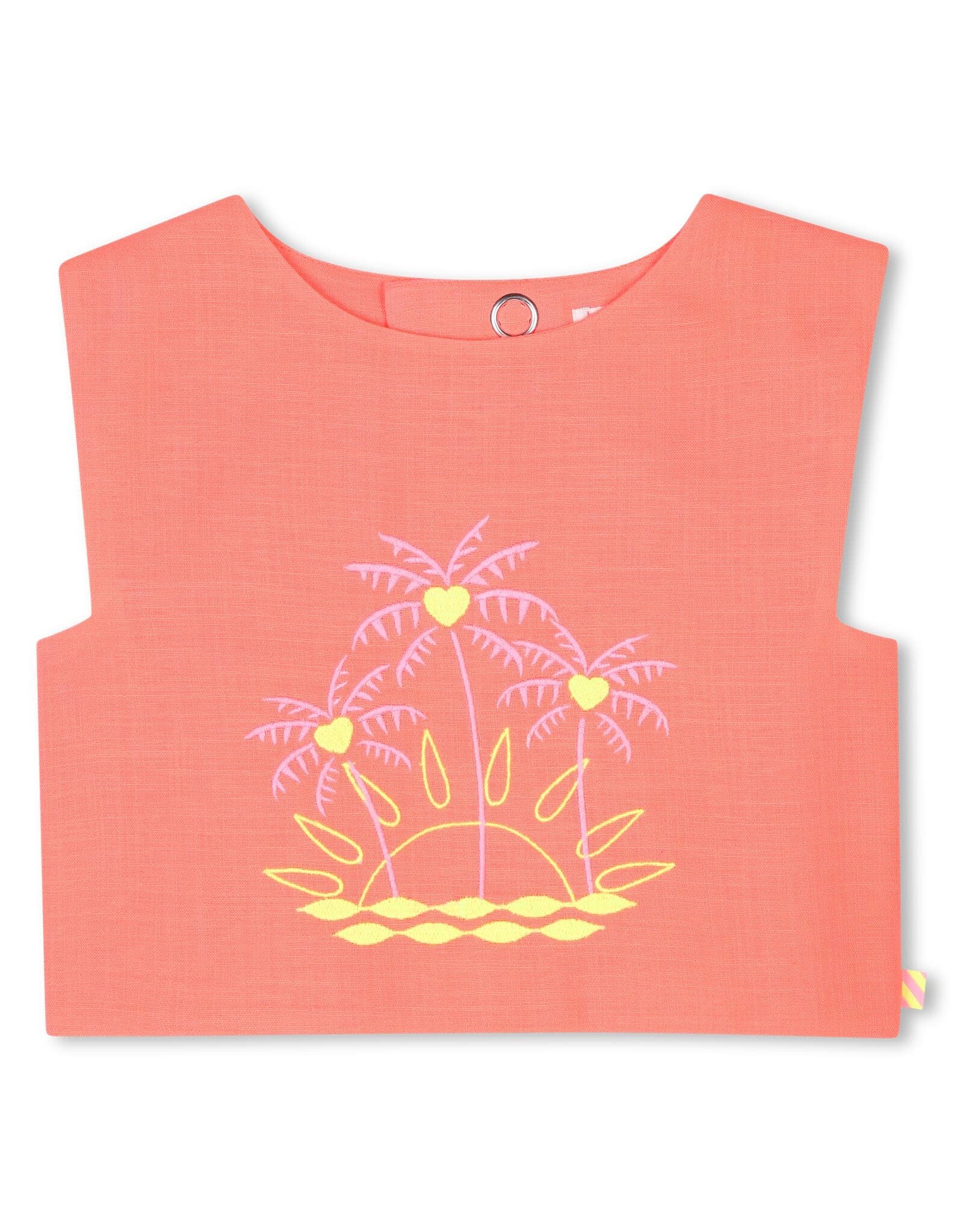 BILLIEBLUSH CHEMISE, BLOUSE CORAIL FLUO