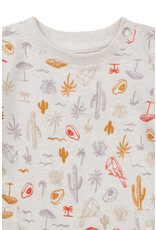 Noppies Boys Playsuit Orebro short sleeve Tropical pattern Off white