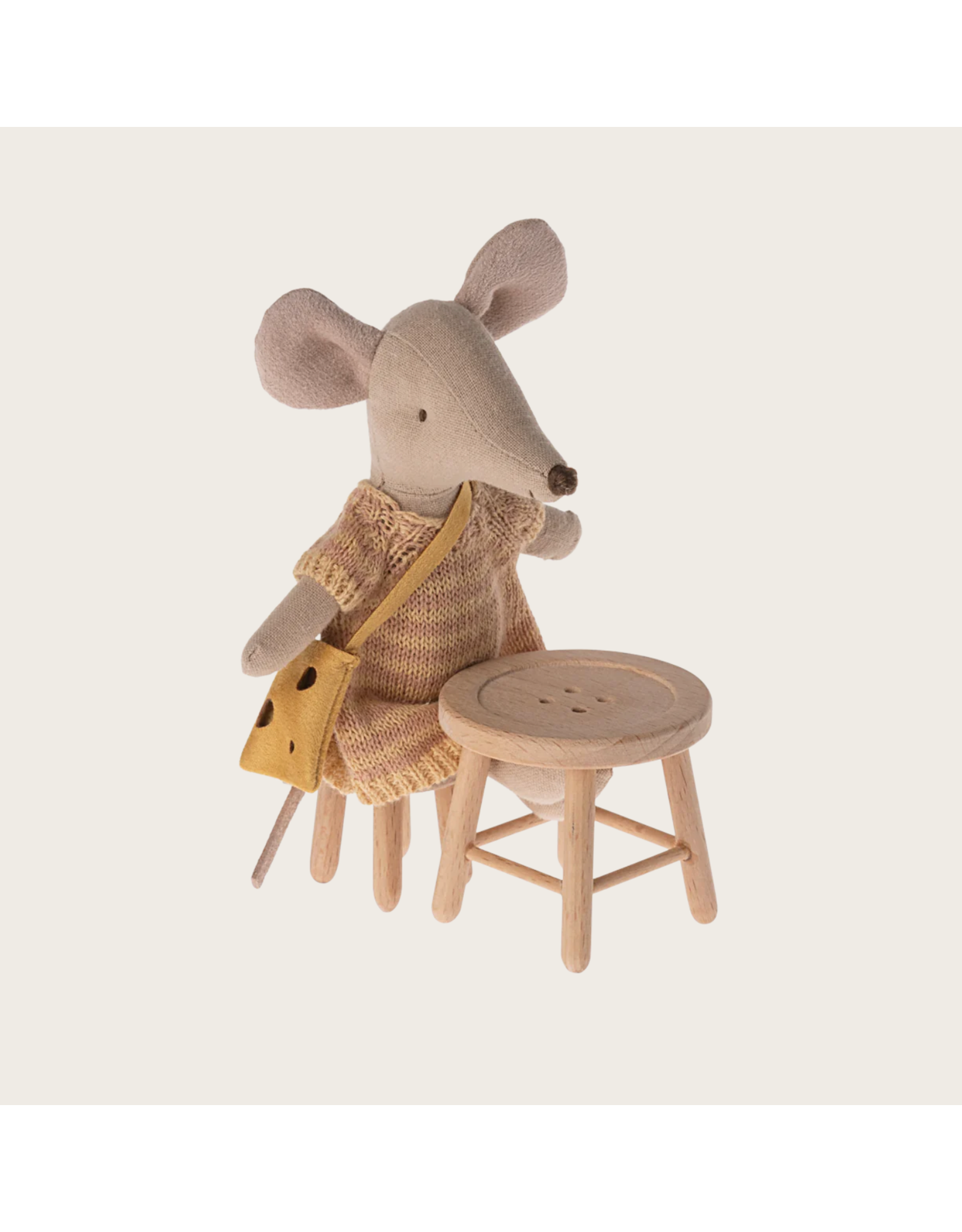 Maileg Table and stool set Mouse