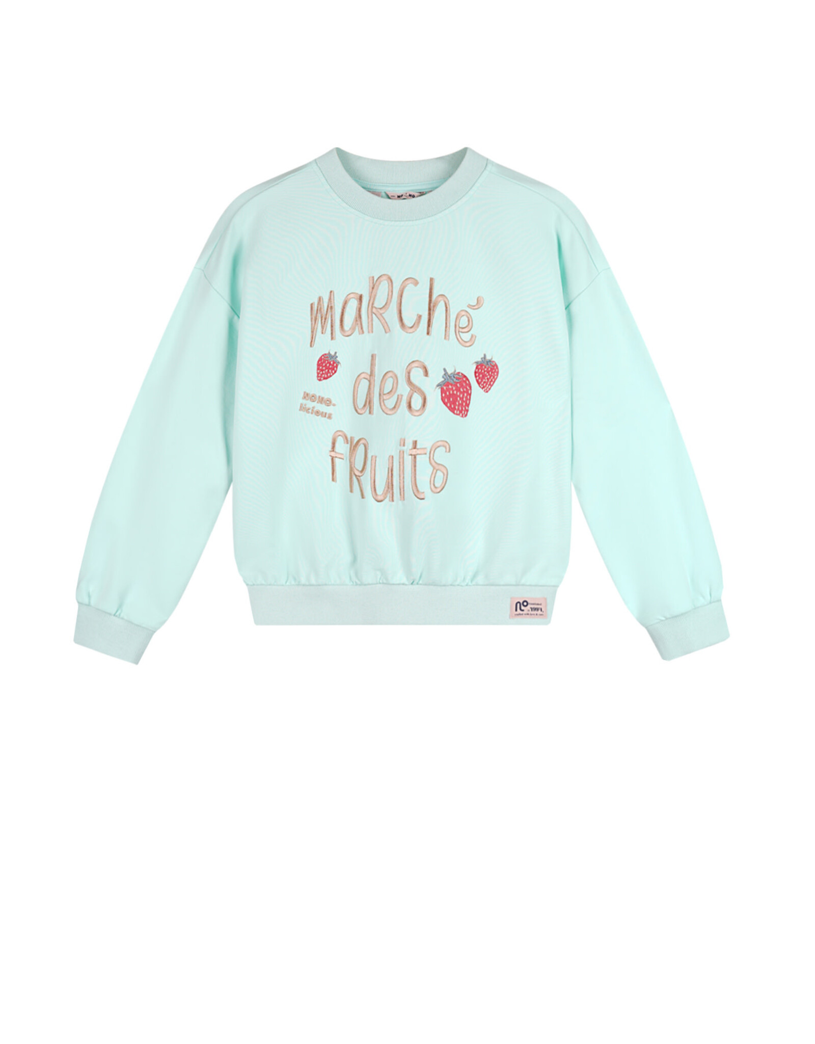 Nono Konono Sweater with big embro at chest Mint