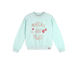 Nono Konono Sweater with big embro at chest Mint