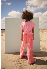 Nono Sun Daisy AOP Plissee Palazzo Pants Orange Coral