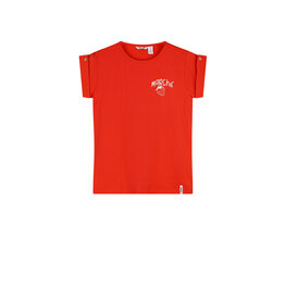 Nono Kiki tshirt with fold up fancy capsleeve Loving red