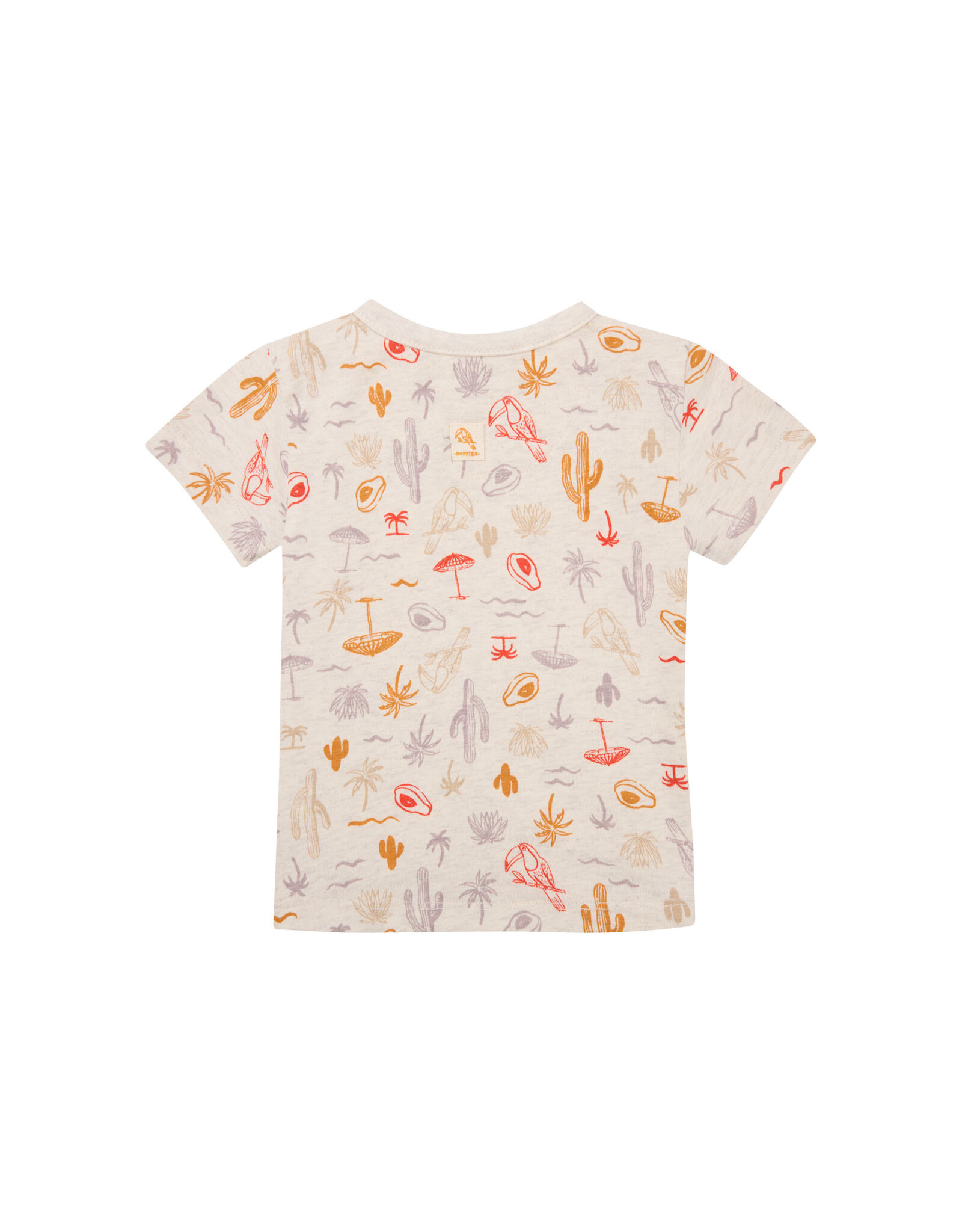 Noppies Boys Tee Olle short sleeve Tropical pattern Off white