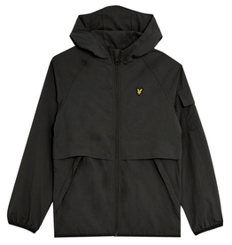 Lyle & Scott Hooded Windbreaker Jacket Z865 Jet Black