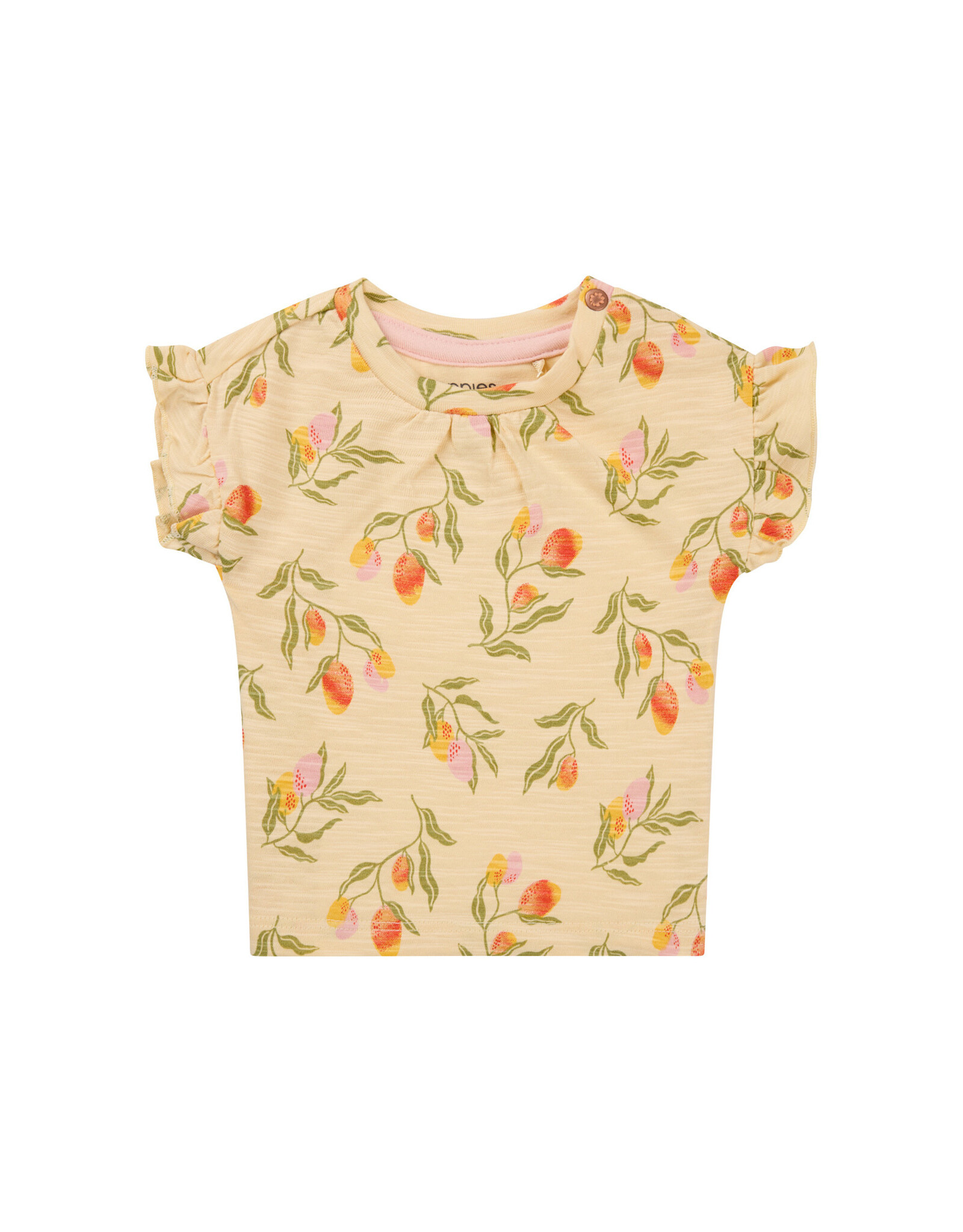 Noppies Girls Tee Moraga short sleeve Fruit pattern Medium Yellow