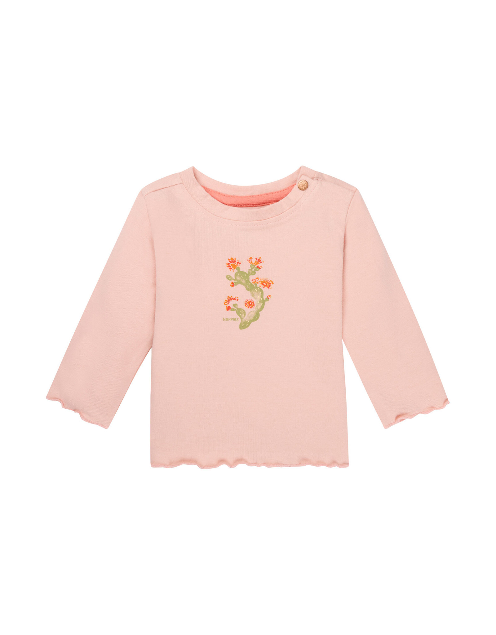 Noppies Girls Tee Monarch long sleeve Evening Sand