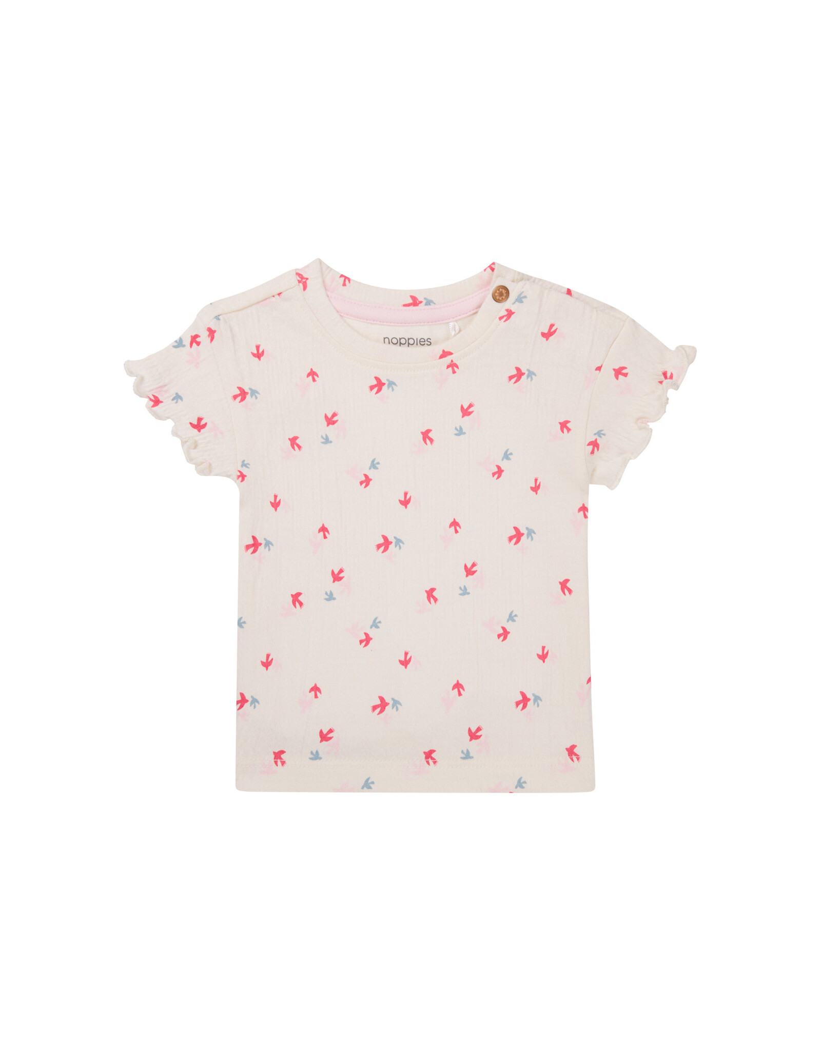 Noppies Girls Tee Moapa short sleeve Animals pattern Off white