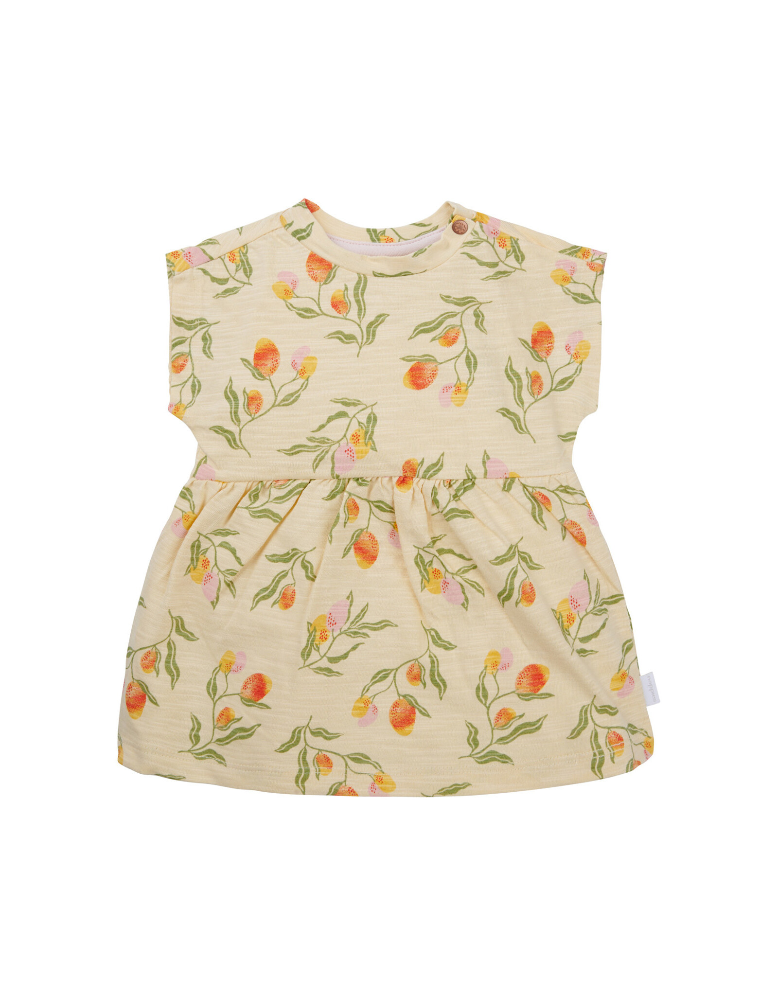 Noppies Girls Dress Mobinee short sleeve Fruit pattern Medium Yellow