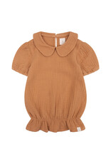 NAVY NATURAL Belle blouse biscuit