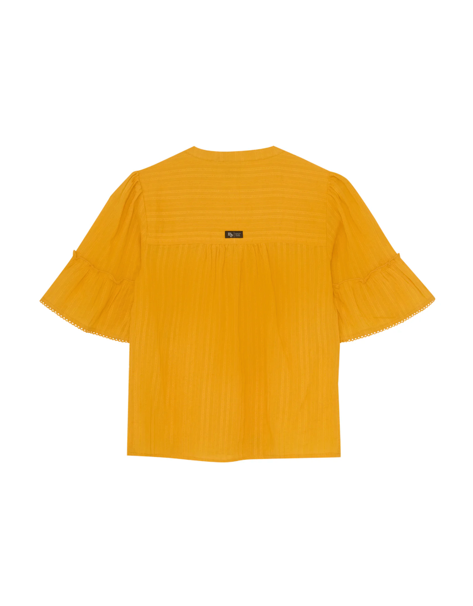 Indian Blue Jeans Shirt Longsleeve Fancy Radiant Yellow