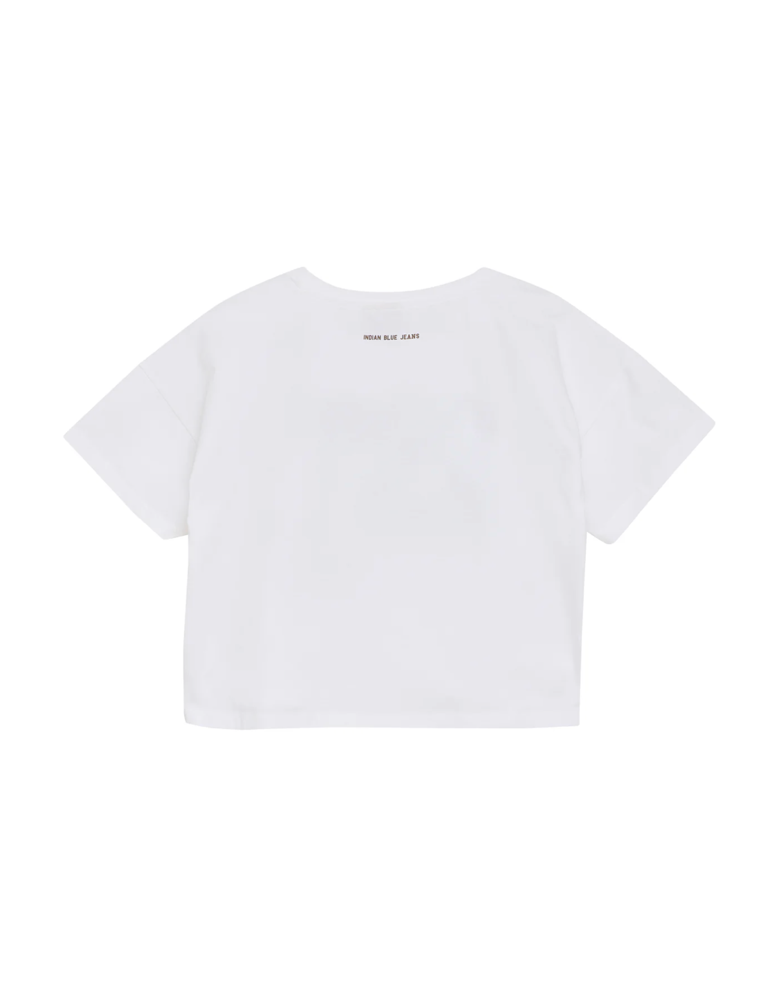 Indian Blue Jeans T-shirt Wide Cropped Bright - White Z25