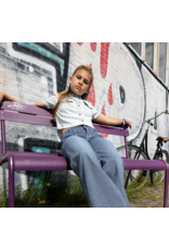 Indian Blue Jeans Bleached Cropped Denim Shirt Bleach Denim Z25